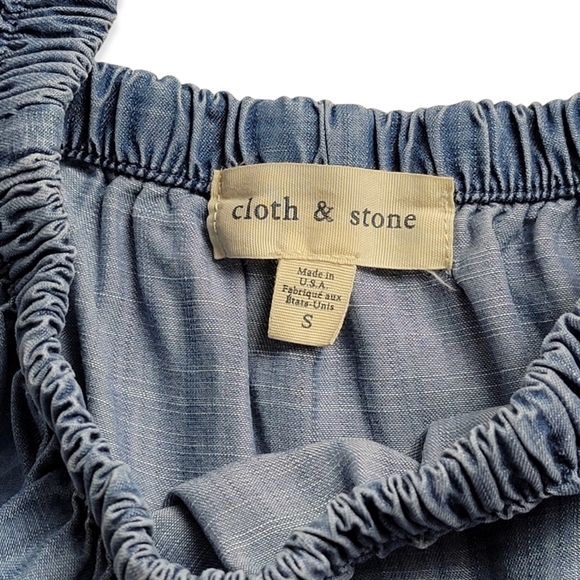 Cloth & Stone Chambray Off Shoulder Blouse - Picture 5 of 8
